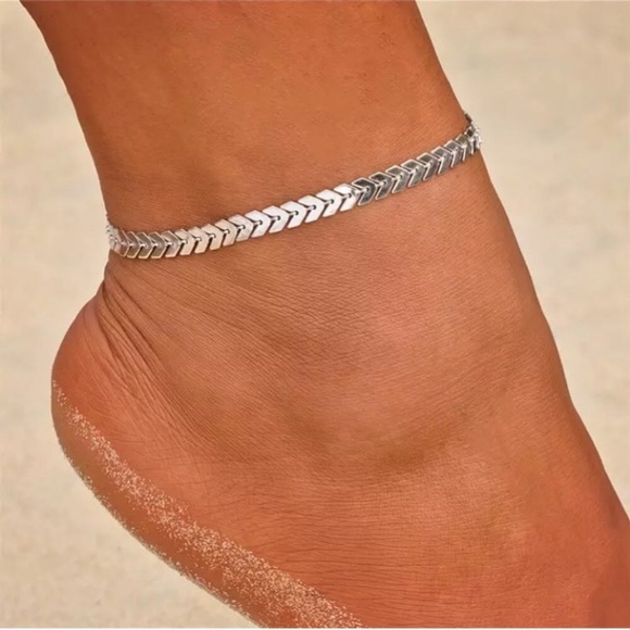 🔴𝟭𝟬/$𝟮𝟱🔴NEW Fishbone Chain Simple Anklet - Picture 6 of 15